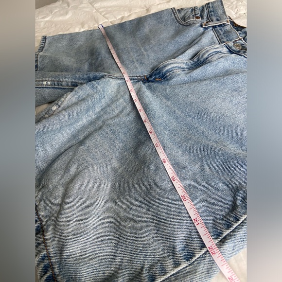 Levi’s Light Wash Vintage Denim Dad Shorts Size 14 100% Cotton High Rise Fit - Picture 14 of 16